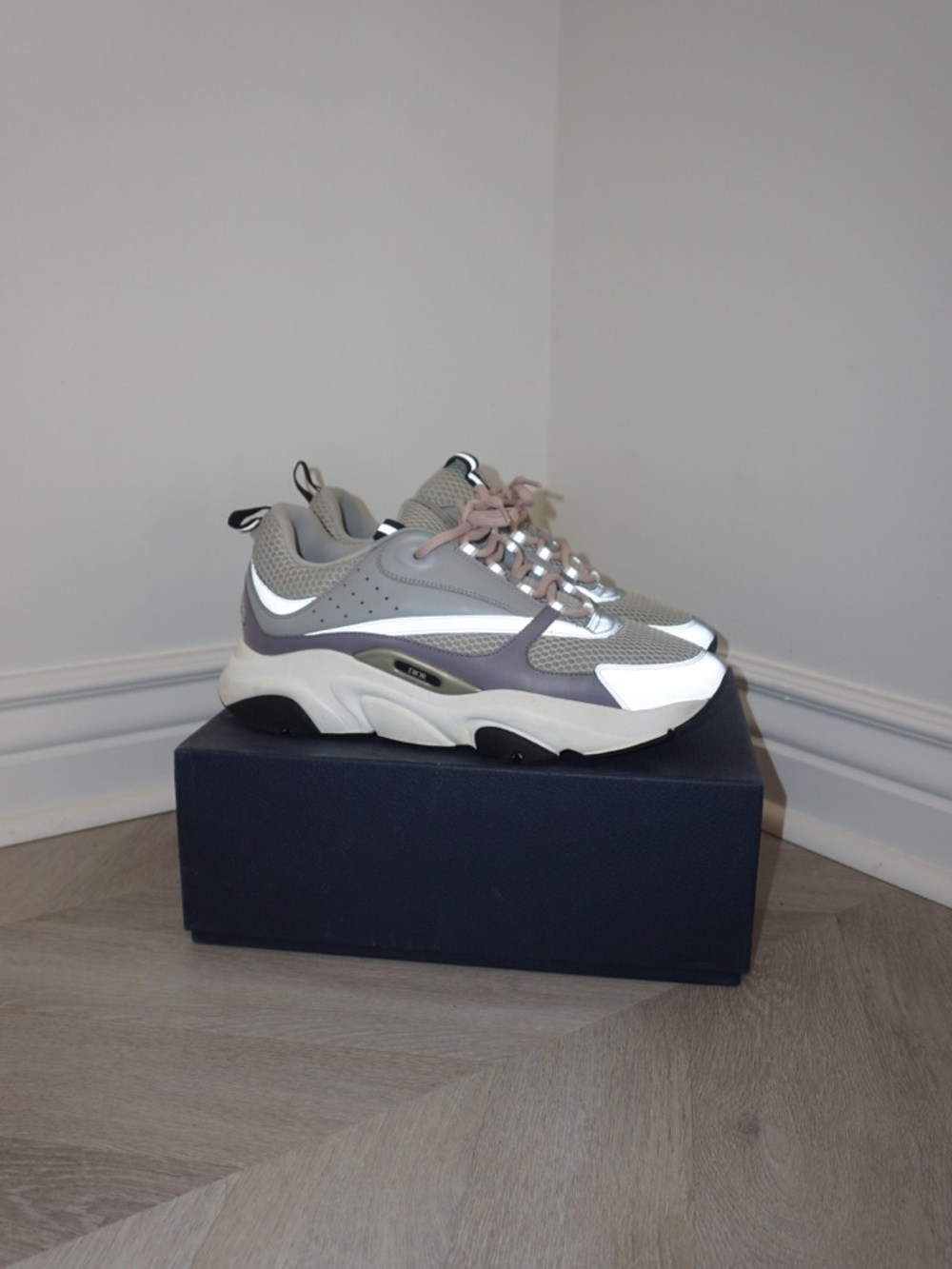 Men’s Gray B22 Dior Sneakers
